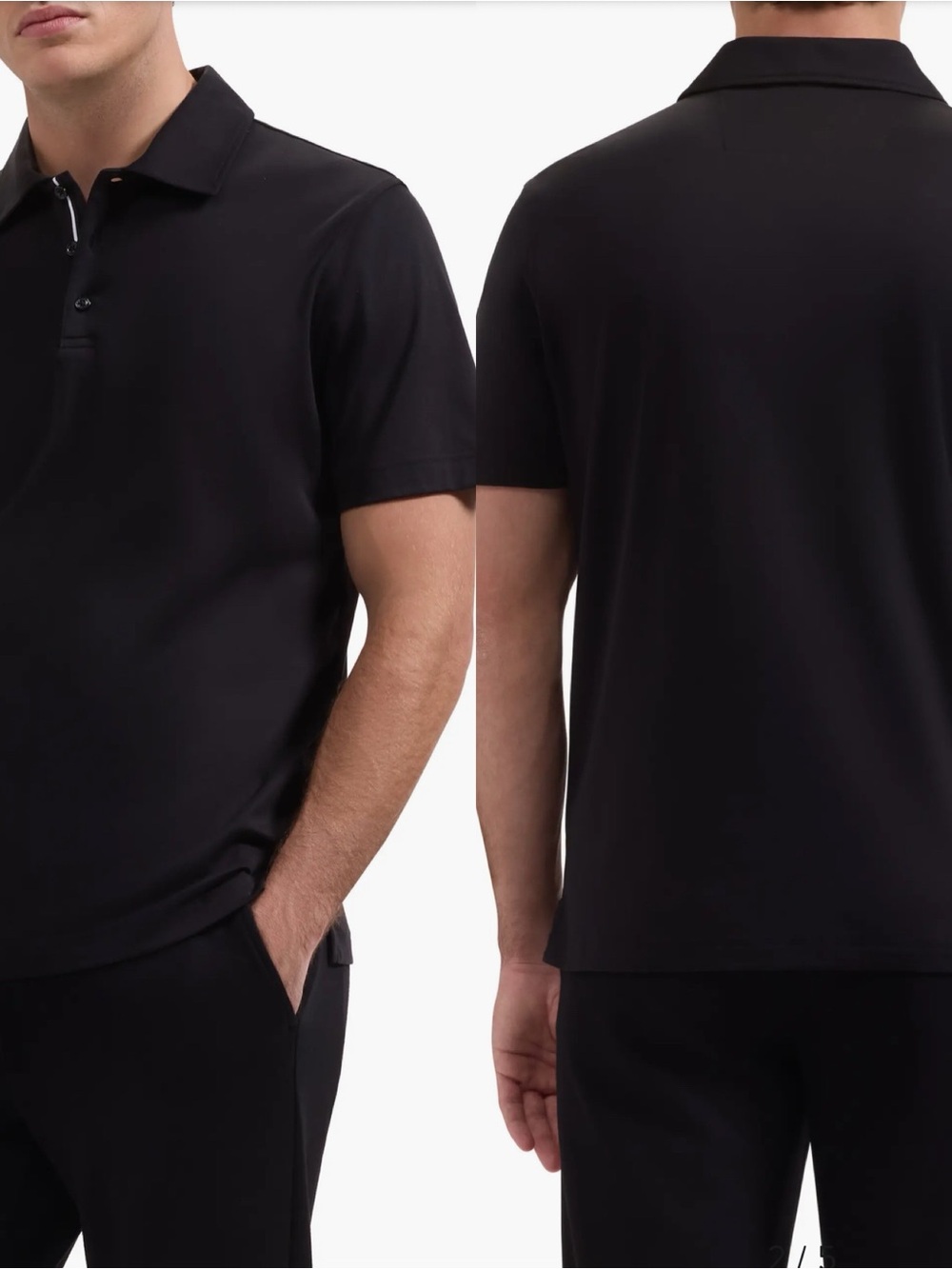 Bugatchi Three Button Performance Polo